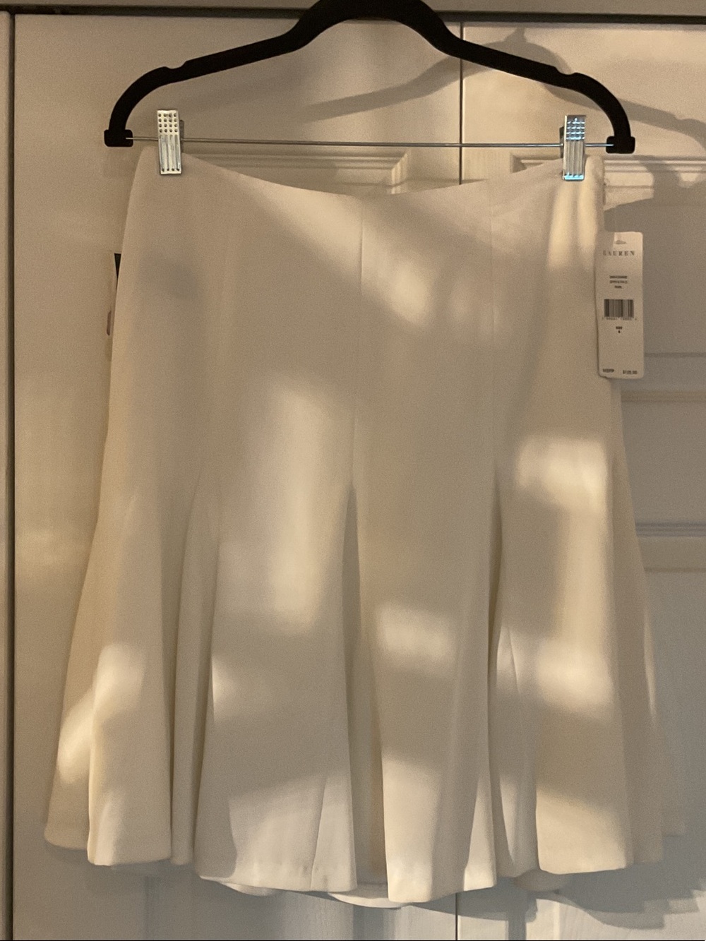 Lauren Ralph Lauren Cream Circle Skirt, NWT, size 4, will fit 6-8